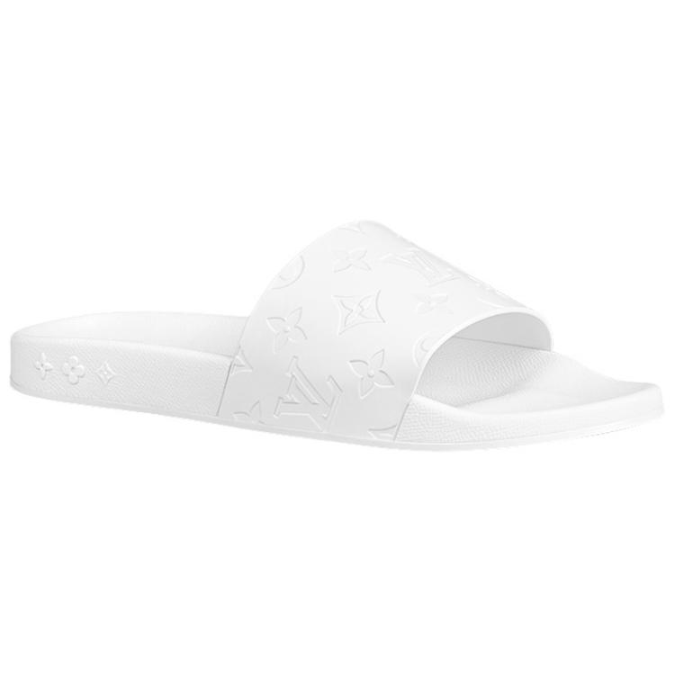 Order 路易威登 Waterfront 簡約休閒時尚拖鞋 純白色