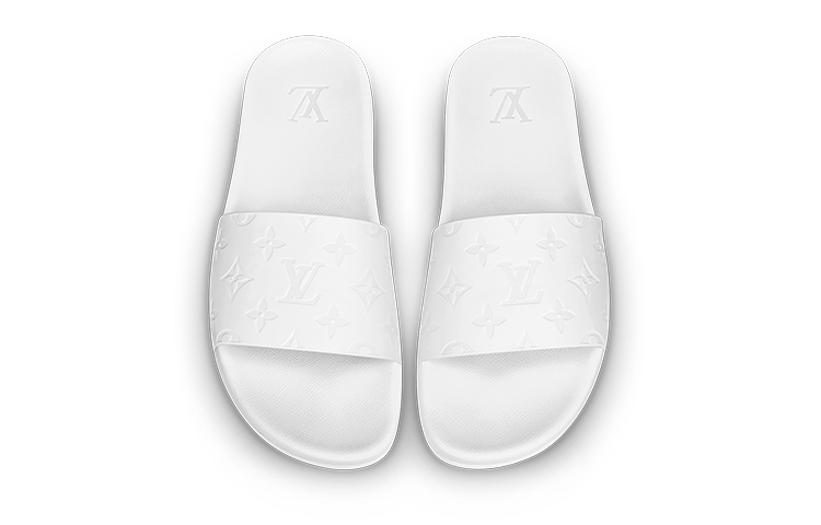 Shop 路易威登 Waterfront 簡約休閒時尚拖鞋 純白色