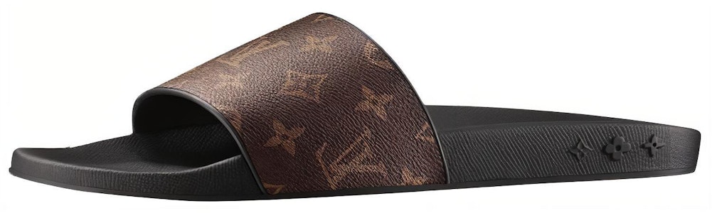 路易威登 (Louis Vuitton) Waterfront 橡膠露趾平底圓頭時尚拖鞋 男款 黑棕色 Buy 路易威登 (Louis Vuitton) Waterfront 橡膠露趾平底圓頭時尚拖鞋 男款 黑棕色