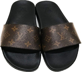 路易威登 (Louis Vuitton) Waterfront 橡膠露趾平底圓頭時尚拖鞋 男款 黑棕色 Lookbook 路易威登 (Louis Vuitton) Waterfront 橡膠露趾平底圓頭時尚拖鞋 男款 黑棕色