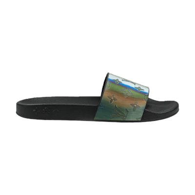LV Waterfront Mule 'Black Iridescent Monogram'
