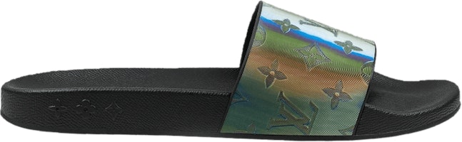 Louis Vuitton Waterfront Mule 'Black Iridescent Monogram' 1A7VP2 Louis Vuitton Waterfront Mule 'Black Iridescent Monogram' 1A7VP2