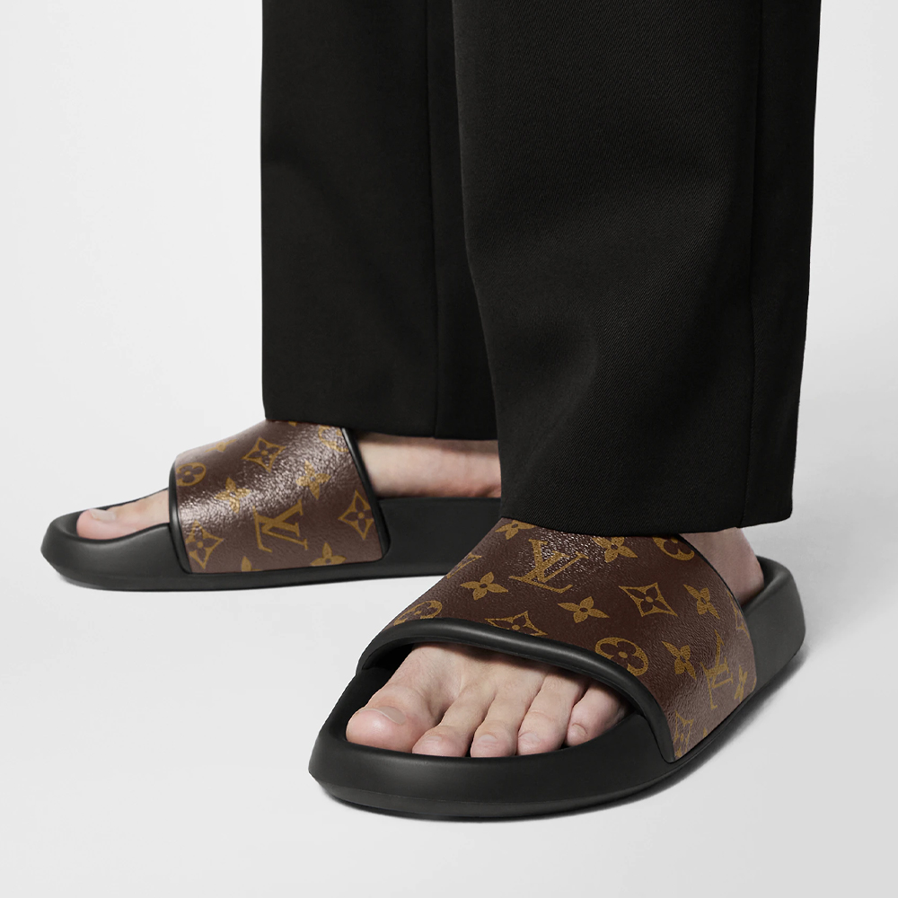 Sizing 路易威登棕色Waterfront拖鞋 1AANO3