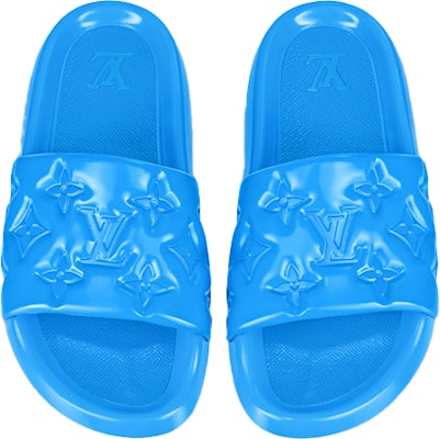 Louis Vuitton Mule Tepi Laut 'Embossed Blue' 1A9ZM5 Lookbook Louis Vuitton Mule Tepi Laut 'Embossed Blue' 1A9ZM5