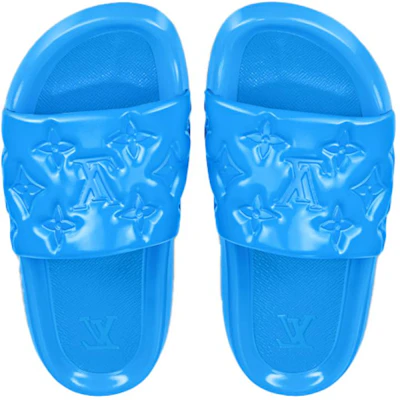 Louis Vuitton Waterfront Mule ''Blu in Rilievo'' 1A9ZM5 Shop Louis Vuitton Waterfront Mule ''Blu in Rilievo'' 1A9ZM5