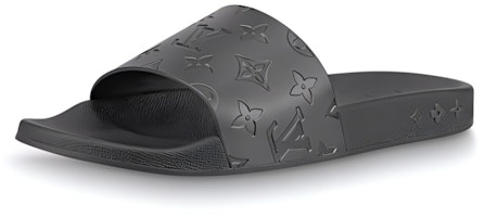 Louis Vuitton Waterfront Mule 'Embossed Leather Black' 1A8KE0 Louis Vuitton Waterfront Mule 'Embossed Leather Black' 1A8KE0