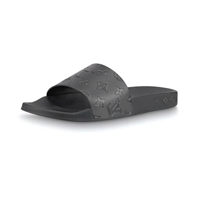 LV Waterfront Mule 'Embossed Leather Black'
