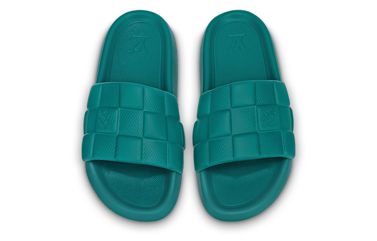 Lookbook 路易威登绿色防水拖鞋 1AAR9D