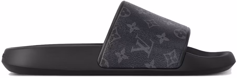 Lookbook LOUIS VUITTON Waterfront 印花套穿帆布時尚拖鞋 男款 黑色