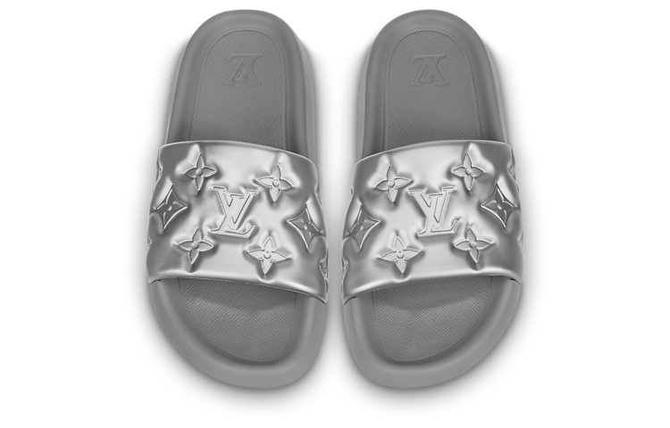 Lookbook 路易威登银灰色防水凉拖 1AAR7W