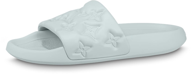 LOUIS VUITTON Waterfront 橡膠 一字厚底 時尚涼拖 男款 水綠色 Buy LOUIS VUITTON Waterfront 橡膠 一字厚底 時尚涼拖 男款 水綠色