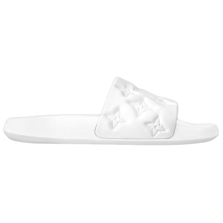 Order 路易威登白色压纹Waterfront拖鞋 1A9FK3