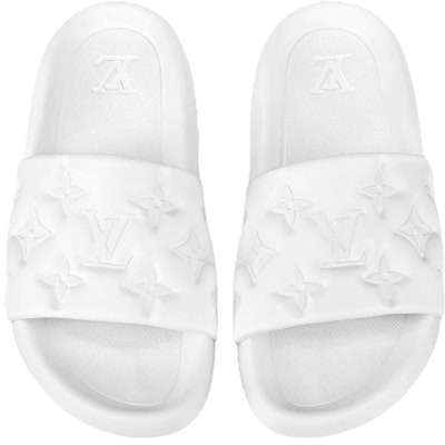 Louis Vuitton Mule Waterfront 'Putih Embossed' 1A9FK3 Lookbook Louis Vuitton Mule Waterfront 'Putih Embossed' 1A9FK3