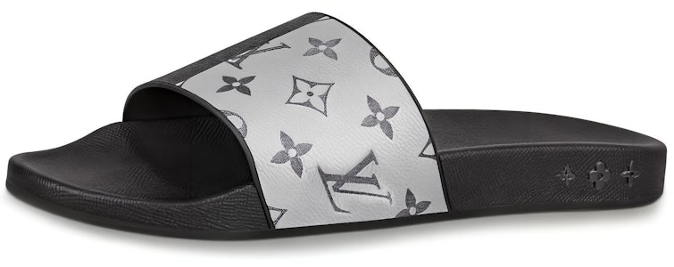 路易威登 Waterfront Monogram帆布拖鞋 黑白 Buy 路易威登 Waterfront Monogram帆布拖鞋 黑白