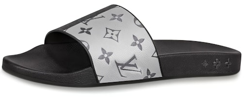 Louis Vuitton Waterfront Slides 'Black White Monogram' 1A419U Louis Vuitton Waterfront Slides 'Black White Monogram' 1A419U