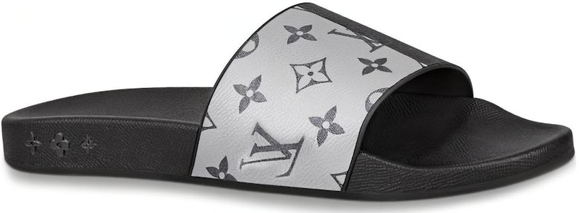 路易威登 Waterfront Monogram帆布拖鞋 黑白 Order 路易威登 Waterfront Monogram帆布拖鞋 黑白