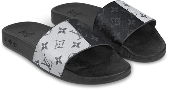 路易威登 Waterfront Monogram帆布拖鞋 黑白 Lookbook 路易威登 Waterfront Monogram帆布拖鞋 黑白