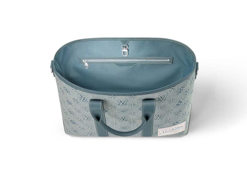 Lookbook 路易威登周末手提包 NM 经典老花水洗牛仔涂层帆布