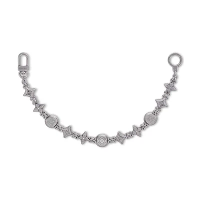 Louis Vuitton Western Chain Belt and Bag Charm Aged Silver