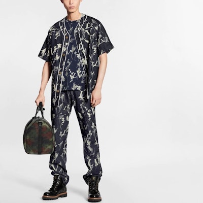 Camisa de Manga Corta Estilo Clásico Louis Vuitton Denim Azul Oscuro con Estampado Trigo 1A7XFN Details for Camisa de Manga Corta Estilo Clásico Louis Vuitton Denim Azul Oscuro con Estampado Trigo 1A7XFN