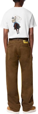 路易威登 白色丹寧刺繡Logo 圓領短袖T恤 FW24 1AFXNS Shop 路易威登 白色丹寧刺繡Logo 圓領短袖T恤 FW24 1AFXNS