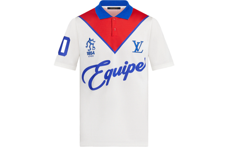 Order LOUIS VUITTON Polo Blanco Logo Colorblock. 1A96XY