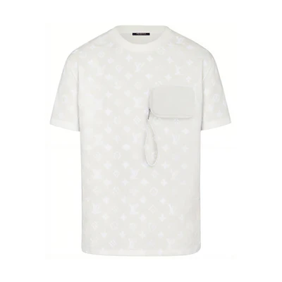 LOUIS VUITTON White Logo Print Short Sleeve T-Shirt 1A7QDK