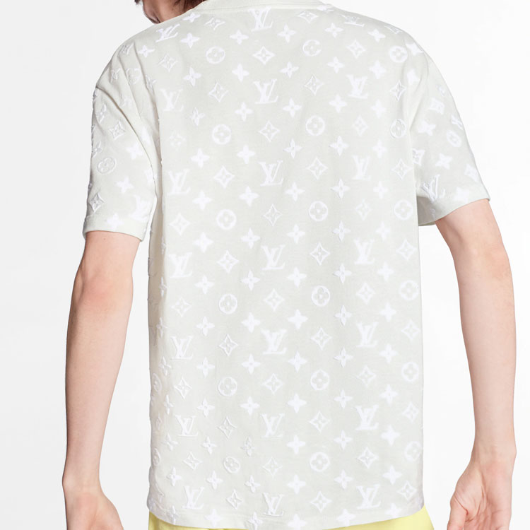 LOUIS VUITTON White Logo Print Short Sleeve T-Shirt 1A7QDK 圖 6