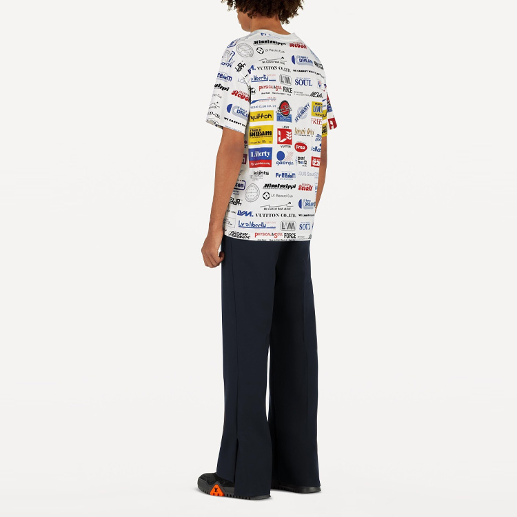 LOUIS VUITTON White Monogram Logo Print Casual T-Shirt 1A5DGJ 圖 4