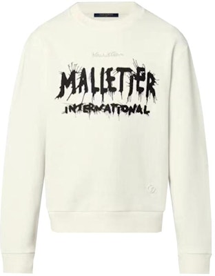 루이비통 화이트 모노그램 프린트 유니섹스 크루넥 긴팔 스웨트셔츠 1AFB53 Order 루이비통 화이트 모노그램 프린트 유니섹스 크루넥 긴팔 스웨트셔츠 1AFB53