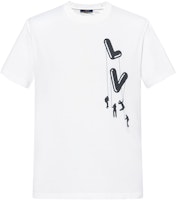Louis Vuitton White Paratrooper Print Crewneck T-shirt 1A8P8U Louis Vuitton White Paratrooper Print Crewneck T-shirt 1A8P8U