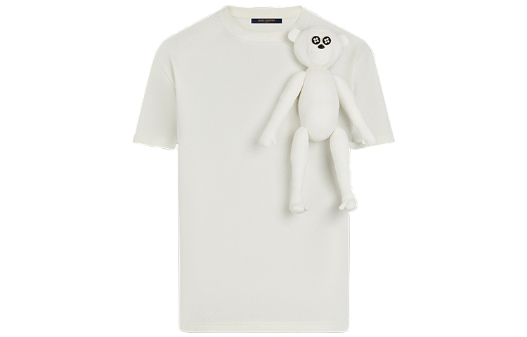 Louis Vuitton White Short Sleeve Graphic Doll T-Shirt () 1A8P0O