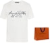 Lookbook Louis Vuitton Kaos Putih Lengan Pendek dengan Bordir Grafis 1A7XNE