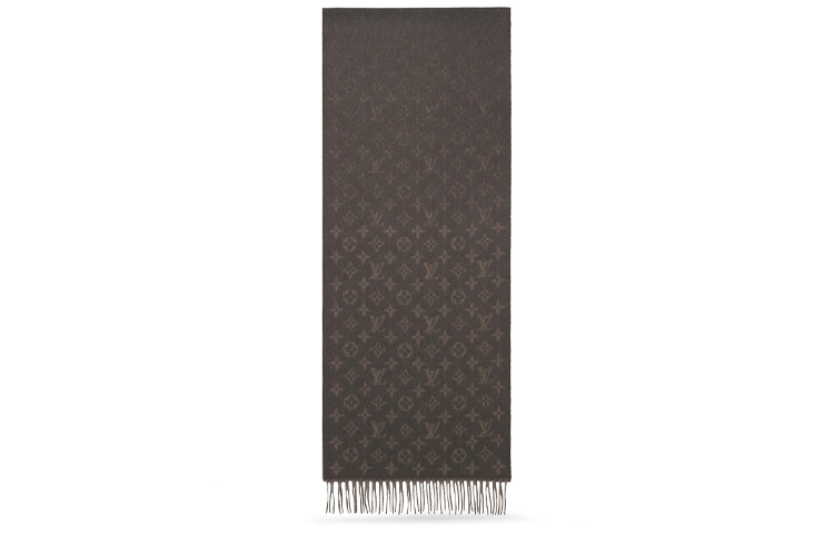 LOUIS VUITTON Wool-cashmere Scarf Hazelnut韩版欧款 M70258 圖 3