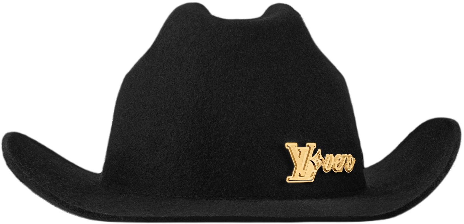 louis-vuitton-wool-metal-unisex-black-hat-stylish-couple-design-m5027