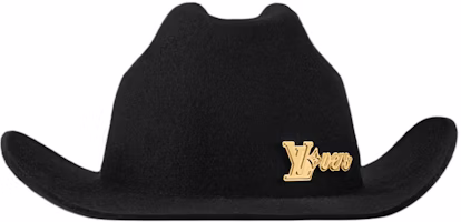LOUIS VUITTON Wool Metal Unisex Black Hat - Stylish Couple Design M5027 LOUIS VUITTON Wool Metal Unisex Black Hat - Stylish Couple Design M5027