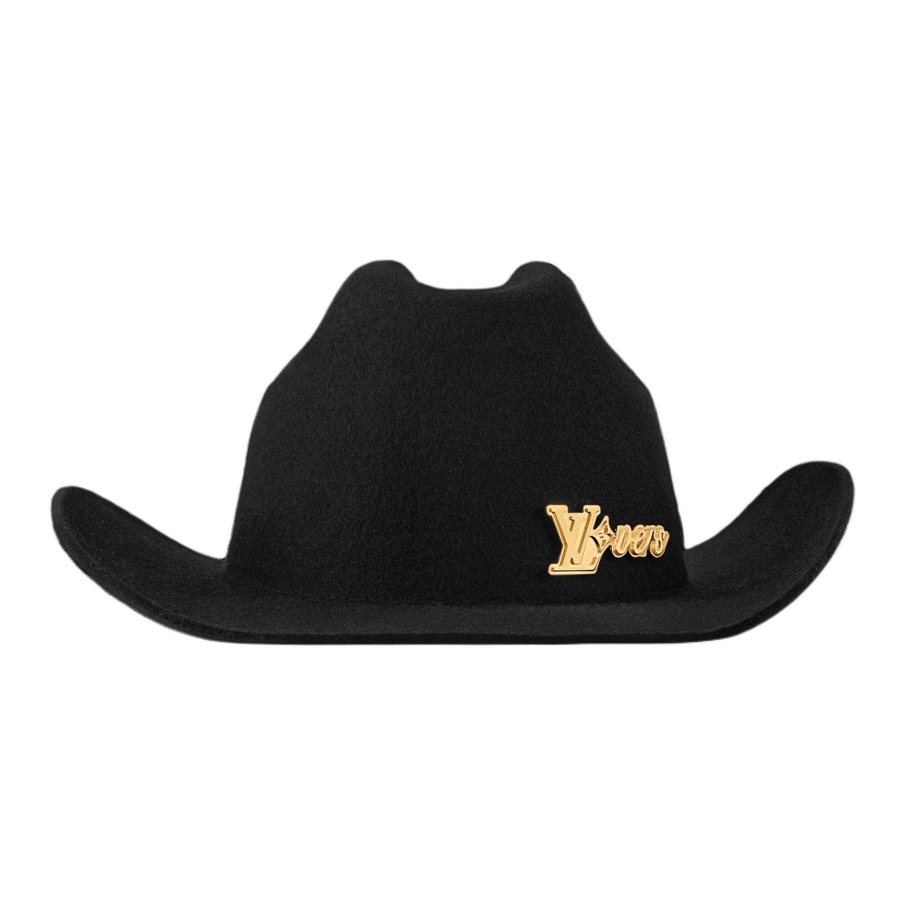 Order 루이비통 울 메탈 유니섹스 블랙 모자 - 세련된 커플 디자인 M5027