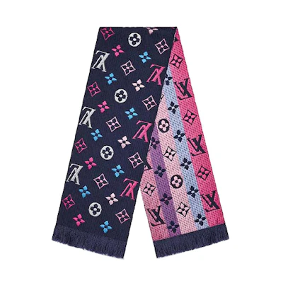 Louis Vuitton Wool Rainbow Knit Scarf Unisex Couple's Style M70899