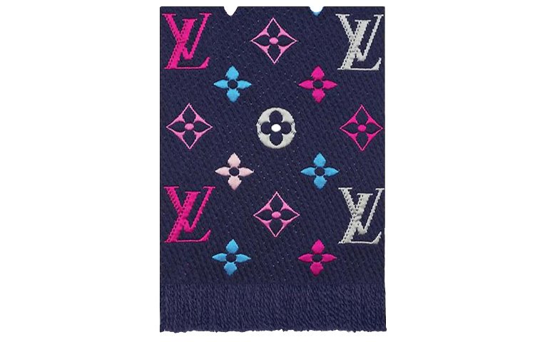 Louis Vuitton Wool Rainbow Knit Scarf Unisex Couple's Style M70899 圖 5