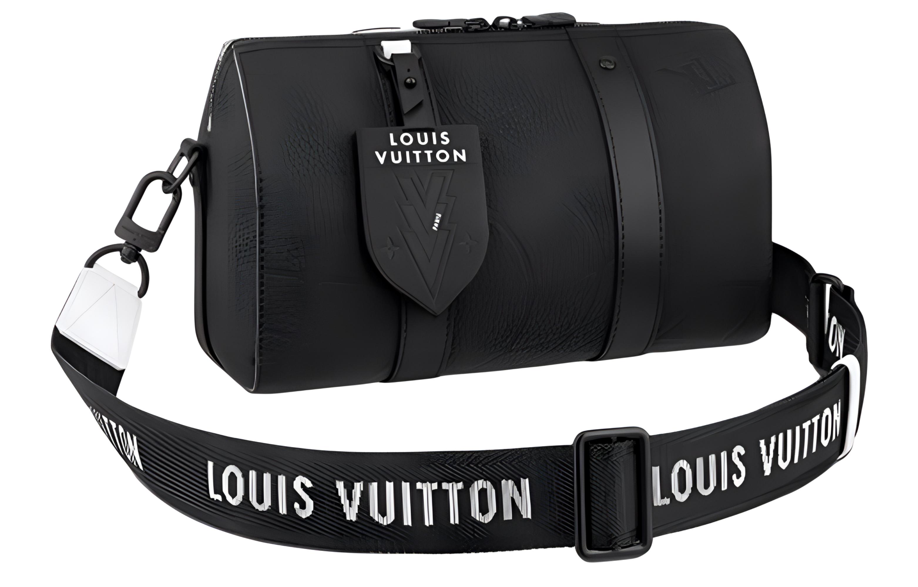 Louis Vuitton x FIFA City Keepall Black Monogram Leather Crossbody Bag for Men M21543