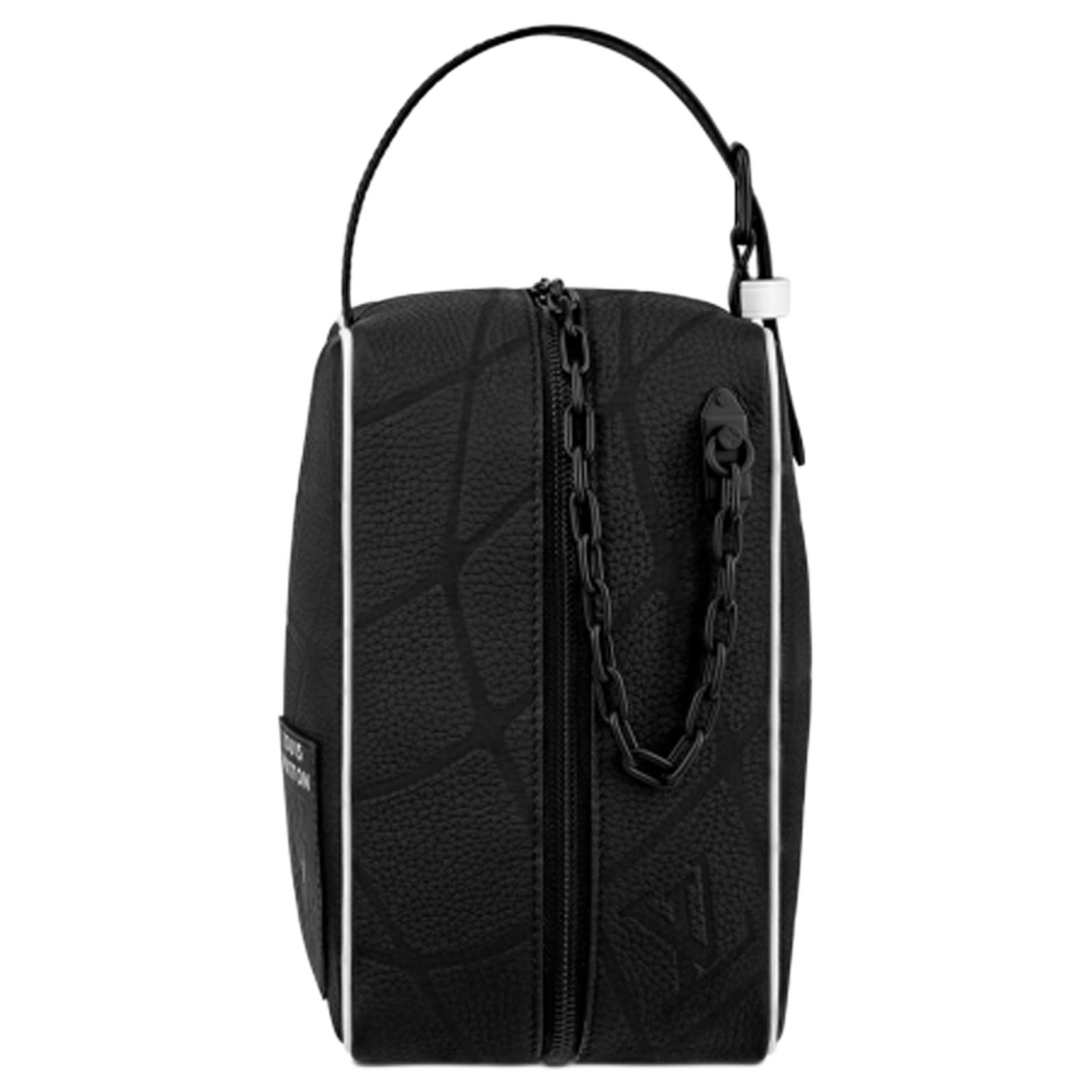 Louis Vuitton x FIFA Dopp Kit Black Monogram Leather Crossbody Bag. M81849