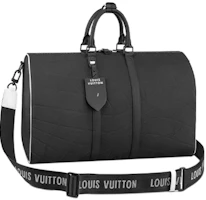 Louis Vuitton x FIFA Keepall 50B Black Leather Travel Bag - Duffel/Shoulder Bag M21382 Louis Vuitton x FIFA Keepall 50B Black Leather Travel Bag - Duffel/Shoulder Bag M21382
