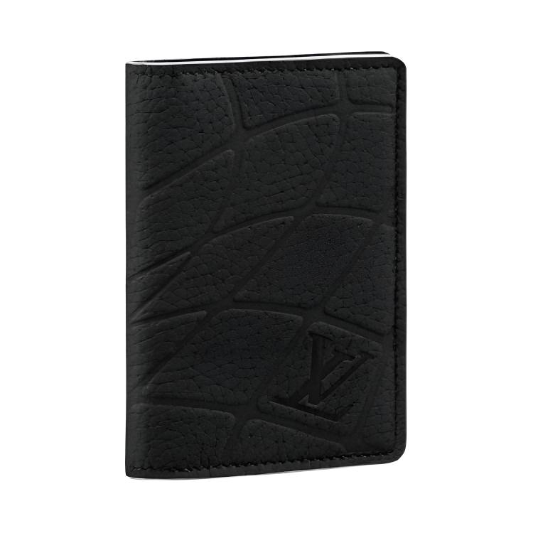 Louis Vuitton x FIFA Pocket Organizer Black Leather Wallet with Embossed Logo. M81732