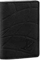 Louis Vuitton x FIFA Pocket Organizer Black Leather Wallet with Embossed Logo. M81732 Louis Vuitton x FIFA Pocket Organizer Black Leather Wallet with Embossed Logo. M81732