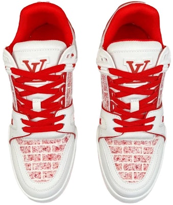 Louis Vuitton x LADY PINK Trainers 350 'White Red' 1A9V5M Lookbook Louis Vuitton x LADY PINK Trainers 350 'White Red' 1A9V5M