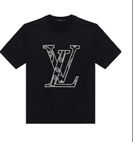 LOUIS VUITTON x NBA Black Logo Print Classic Unisex T-Shirt. 1A8X0U LOUIS VUITTON x NBA Black Logo Print Classic Unisex T-Shirt. 1A8X0U