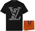 Cheap LOUIS VUITTON x NBA Kaos Unisex Hitam Logo Print Klasik. 1A8X0U