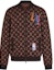 Order LOUIS VUITTON x NBA Jaket Coklat Monogram Knit Pinggang Ribbed. 1A8WYN