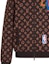 Shop LOUIS VUITTON x NBA Jaket Coklat Monogram Knit Pinggang Ribbed. 1A8WYN