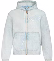 LOUIS VUITTON x NBA Classic Zip Hoodie Denim Jacket Blue for Men. 1A8WTS LOUIS VUITTON x NBA Classic Zip Hoodie Denim Jacket Blue for Men. 1A8WTS